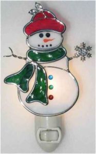 Snowman with Scarf Night Light