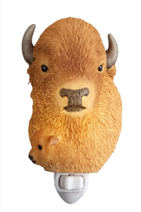 Buffalo Bison and Calf Night Light