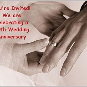 Invitation for 40th Anniversary - Hands with Ring