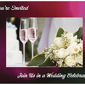 Champagne Flutes Wedding Invitation
