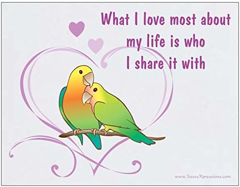 Lovebirds what I Love about my Life is who I share it with