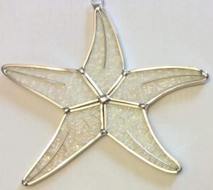 Starfish Stained Glass Suncatcher