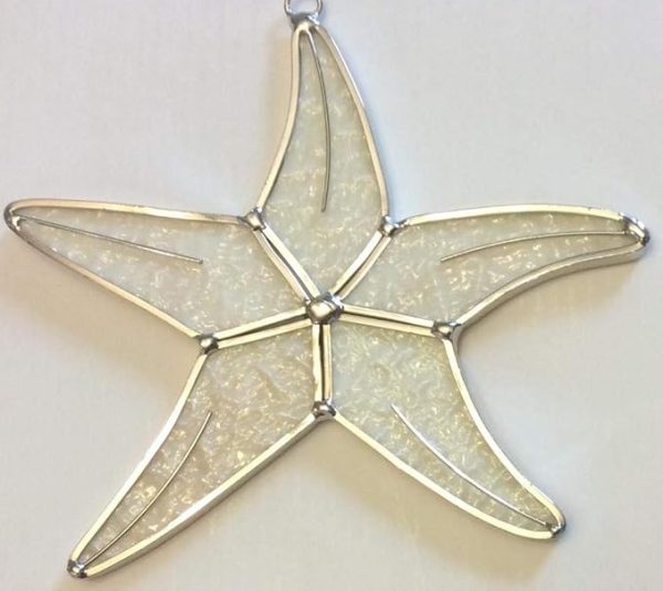 Starfish Stained Glass Suncatcher