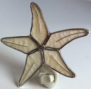 Stained Glass Starfish Night Light