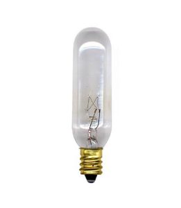 15 Watt Tubular Bulb with candelabra base
