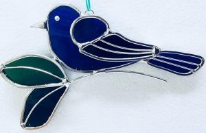 Indigo Bunting Suncatcher