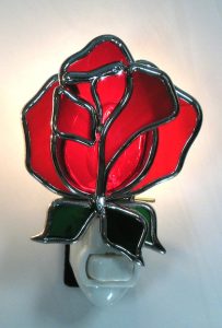 Red Rose Night Light