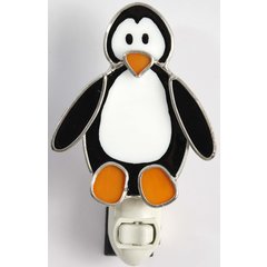 Stained Glass Penguin Night Light
