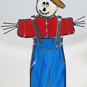 Scarecrow in Overalls Suncatcher