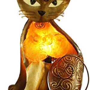 Sphynx Cat Capiz Shell Night Lamp