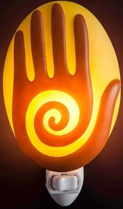 Spiral Hand Kokopelli Style Night Light