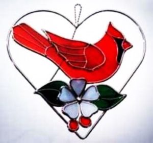 Cardinal Heart Ring