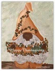 Gnome Happy Thanksgiving Magnet