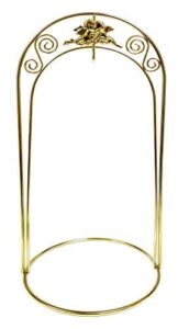 12-1/2 Incg brass or name by Stand with Angels at top