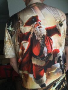 Santa Pirate Shirt backside - Perfect for Gasparilla