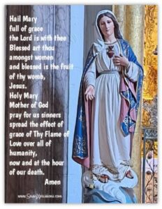 Hail Mary Prayer Magnet