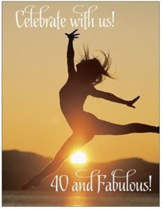 40 andFabulous birthday invitation