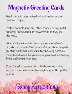 Magnetic Greeting Card