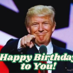 Happy Birthday Trump Magnet