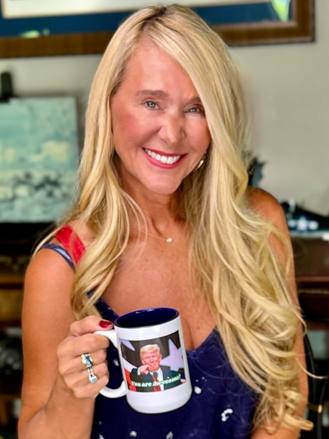 15 oz Mug - Even the President Thinks You Are Awesome 15 oz Ceramic Coffee Mug – Patriotic Gift with President Trump's Image – Motivational Mug for Friends Coworkers - Image 4