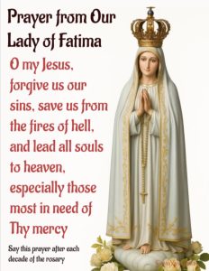 Prayer to Our Lady of Fatima