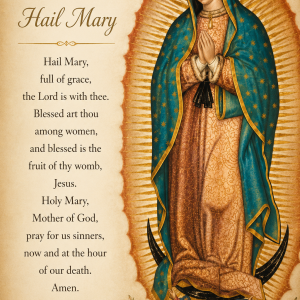 Hail Mary - Our Lady of Guadalupe Prayer Magnet